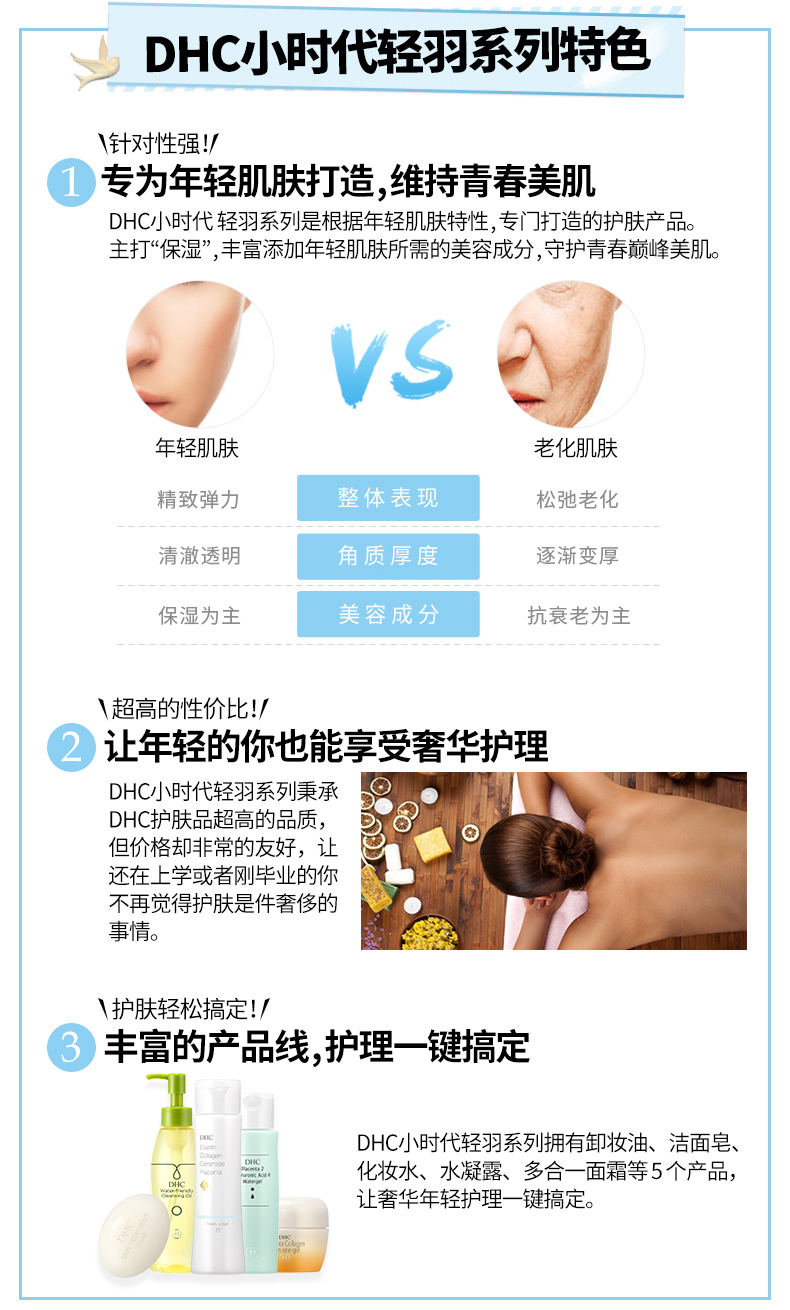 DHC [gói ngoại quan * 2 lần mua] kem nhỏ lông nhẹ kỷ nguyên 100g kem dưỡng ẩm làm đẹp tinh chất - Kem dưỡng da cấp ẩm cho da khô