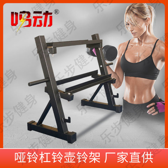 Multi-Functional Dumbbell Rack for Home Use, 2-Tier Dumbbell Rack, Double-Layer Dumbbell Rack, Kettlebell Rack, Barbell Plate Rack, Barbell Rack
