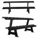 Commercial Dumbbell Rack for 10 Pairs, Fixed Double-Layer Vertical Home-Use Arm Muscle Training Kettlebell Rack, Fitness Equipment Storage Rack