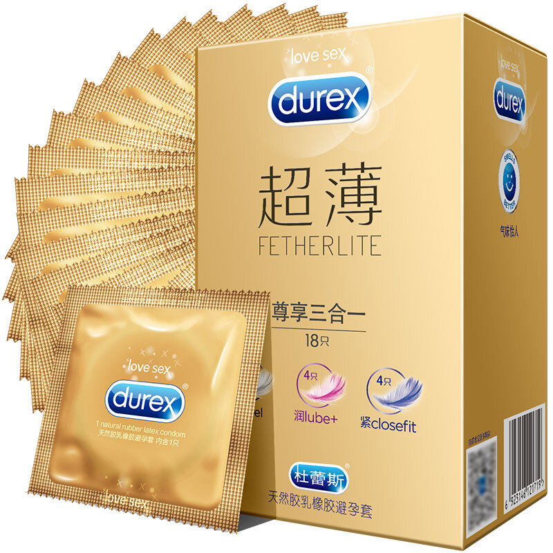 Dulace Condom Ultrathin Revered Three-in-one 18 Men's Spice Condom Scooters
