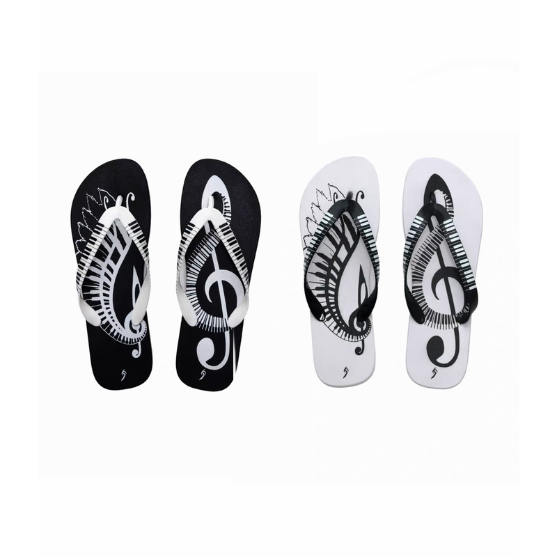 Fourth3Ex Subculture Piano Note Print Flip-Flops for Men and Women, Original Niche Non-Slip Slippers Sandals Fourth3Ex Subculture Piano Note Print Flip-Flops for Men and Women, Original Niche Non-Slip Slippers Sandals