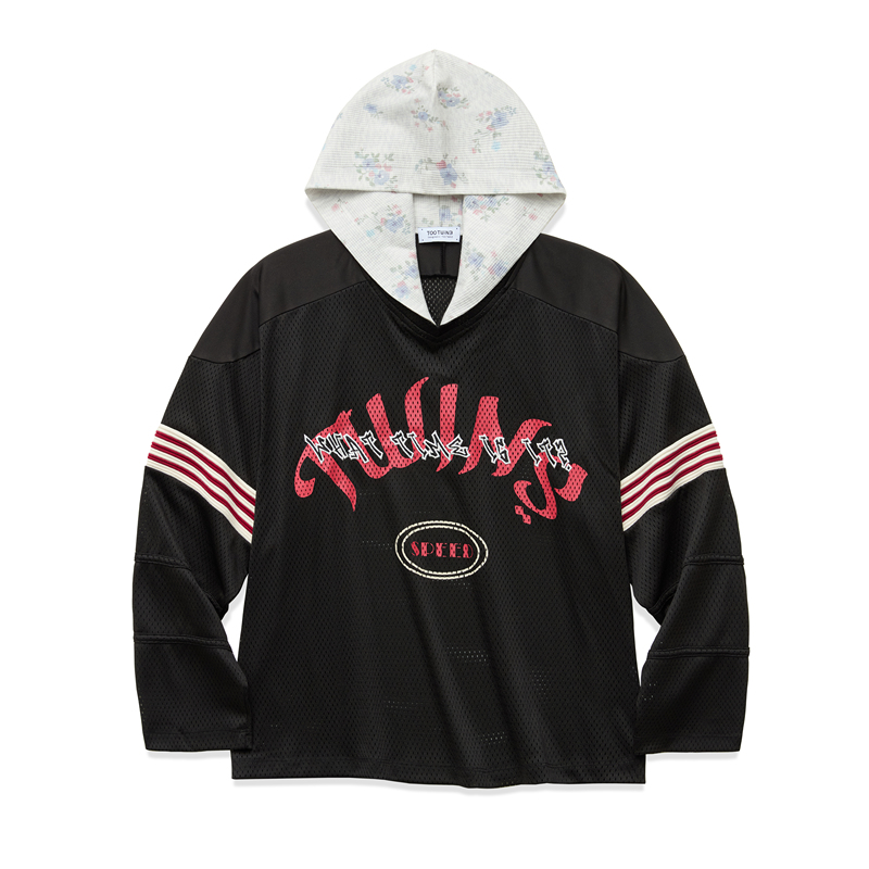 Too Twin3 Floral Waffle Mesh Ice Hockey Jersey Too Twin3 Floral Waffle Mesh Ice Hockey Jersey