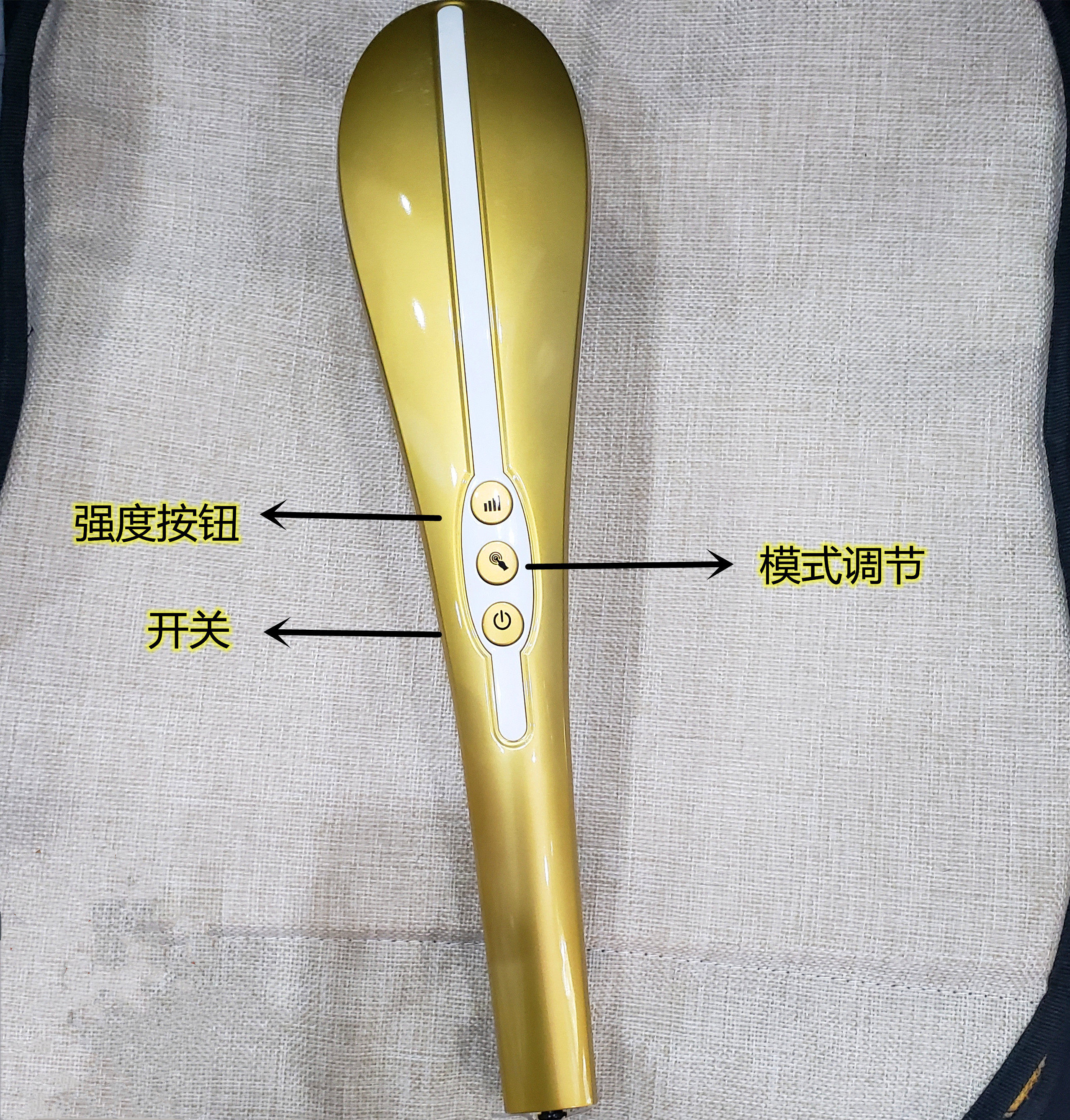 璐瑶LY-565A无线梳理棒充电款按摩棒电动锤颈椎按摩器充电按摩捶