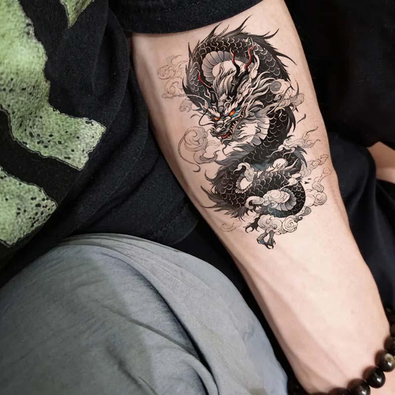 Tattoo Stickers Are Long-Lasting and High-End, with Dragon Patterns to Cover Scars on Arms and Legs, for Men and Women, Waterproof and Sweat-Proof, Realistic Tattoo Stickers Are Long-Lasting and High-End, with Dragon Patterns to Cover Scars on Arms and Legs, for Men and Women, Waterproof and Sweat-Proof, Realistic