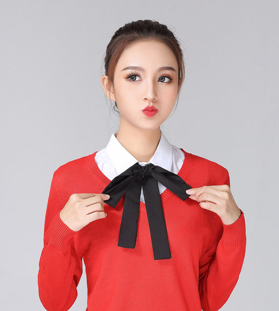 False collar women's versatile solid color bottoming shirt collar autumn and winter decorative shirt collar spring and autumn with sweater collar winter