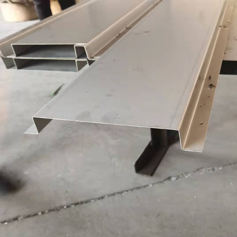 Custom-made 304 stainless steel water box galvanized iron U-shaped drainage channel tunnel 201 white steel water box