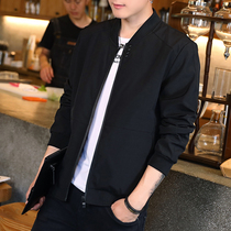 Mens coat spring and autumn 2021 New Korean version of the trend Handsome Mens spring jacket baseball uniform casual jacket