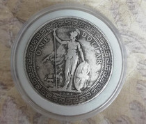 1911 British Station Foreign silver Dollar Old silver coin Antique coin Collection