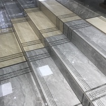 Tiles custom stair steps through the body marble turntable step-level integrated floor tiles modern villa luxury decoration