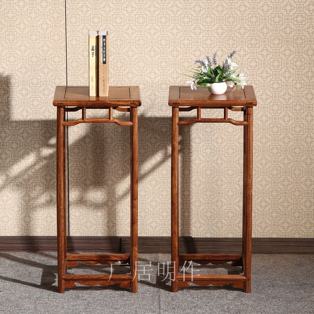 Nội thất gỗ gụ Hoa hồng mộc nhĩ một vài góc kệ gỗ hồng mộc châu Phi bên Trung Quốc phong cách trang trí hoa đứng - Bàn trà bàn sofa giá rẻ