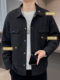 Work shirt-style jacket men's spring and autumn 2025 new trendy high-end cotton jacket men's autumn top
