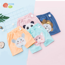 Beibeiyi childrens casual shorts cotton children cartoon boxer mens and women Baby boxer pants boy five-point pants