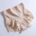 Đồ lót Qisha của phụ nữ cotton ren trang trí bụng túi hông hông giữa eo kích thước lớn quần đùi tam giác thoáng khí thoải mái cho phụ nữ - Giống cái Giống cái