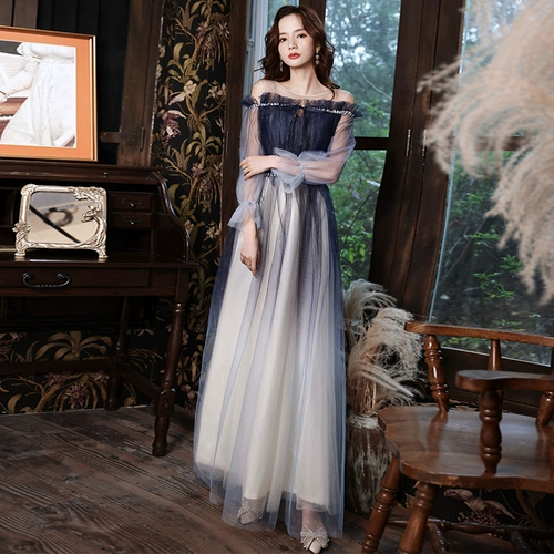 Вечернее платье, длинная юбка, коллекция 2021