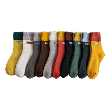 Thickened warm towel bottom men's socks in winter
