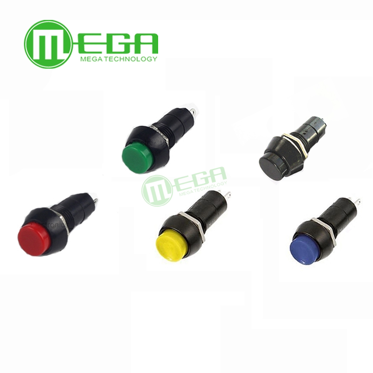 BUTTON SWITCH PBS-11 STRAIGHT KEY WITHOUT LOCK SELF-RESET BUTTON POWER SWITCH BORE 12MM RED BLUE YELLOW