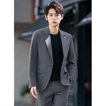 Small suit suit mens Korean version sashimi career positive fashion high tide business casual Western suit jacket Single West