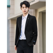 Casual Suits for the Han version Small Western-style suit Mens business Fashion Jacket Single-Piece Blouse Trend Ruffin
