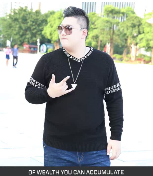 Mùa thu và mùa đông cỡ lớn áo thun gió nam quốc gia cộng với chất béo cộng với áo len cotton rộng cho nam áo hoodie nam