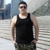 Người béo béo cộng với phân bón XL nam giới béo mập thả lỏng thêm áo cotton lớn 2018 hè áo khoác không tay Áo vest cotton