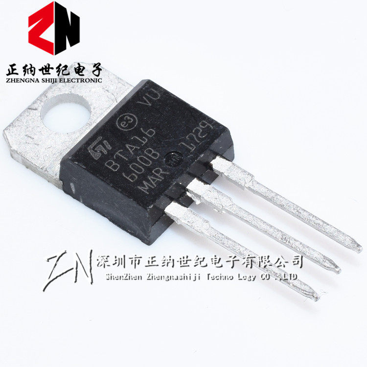 Domestic new large chip environmental protection bidirectional semiconductor control rectifier BTA16-600B TO220 can be photographed directly