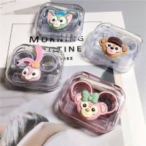 Duffy Bear Star Delu contact lens case ins all-in-one portable no need to screw cap contact lens storage box nursing box