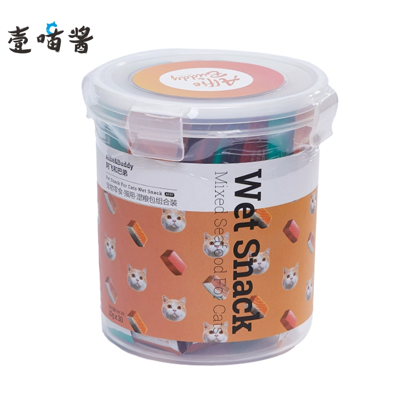 One Meow A Fei và Buddy Mèo con Mèo trưởng thành Dinh dưỡng Béo phì cho mèo Đồ ăn nhẹ 30 Gill Pudding / Xô - Đồ ăn nhẹ cho mèo