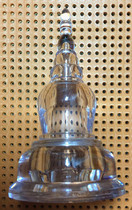 Buddha Hall Buddhist supplies Acrylic crystal transparent Stupa Stupa Tibetan Manna Maru Safflower relic