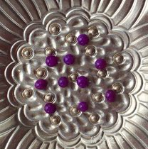  Shakyamuni Buddha Purple Ancient Solid Tibetan Gawu Stupa Fate Pinzi