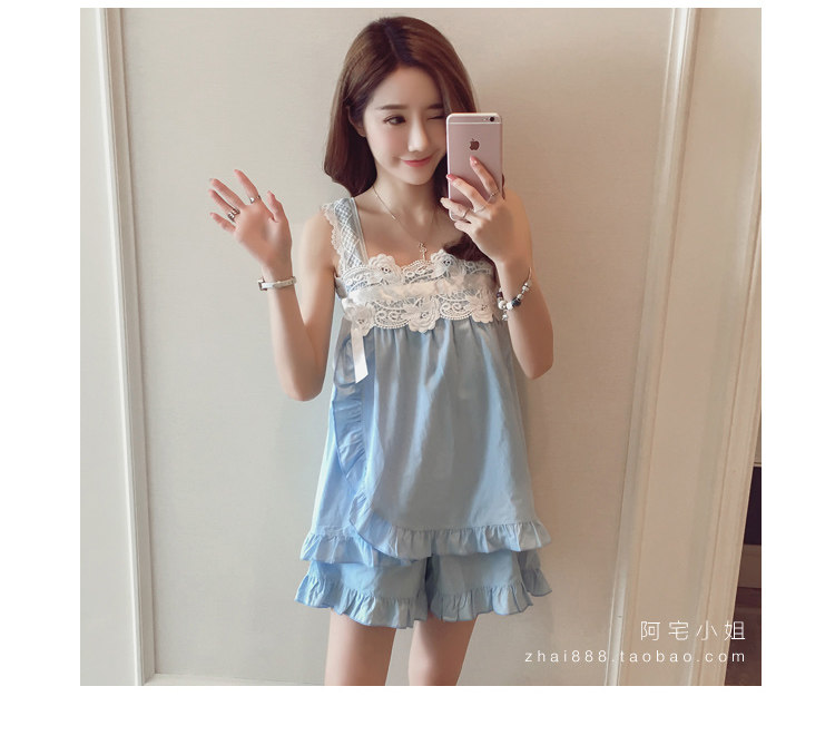 Pyjama pour femme en Coton à sling - Ref 2994715 Image 24