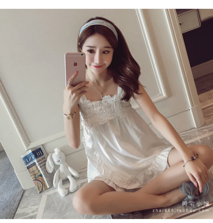 Pyjama pour femme en Coton à sling - Ref 2994715 Image 13