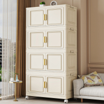 Installation-free storage cabinet household multi-layer storage cabinet plastic simple living room organizing cabinet sundries bedroom storage cabinet