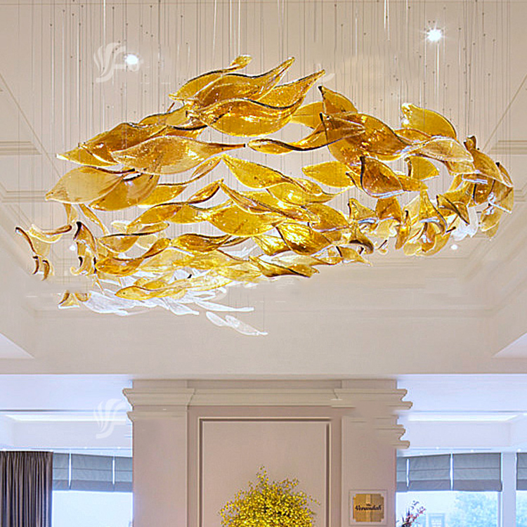 Hotel Lobby Atrium Ceiling Engineering Art Aerial Creative Hanging