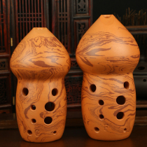 Seven-star Xun ten-hole double-cavity gourd high-pitch sensitive gas-saving beginner teaching professional playing national musical instruments