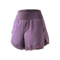 Quick-drying fitness clothing suit fitness clothing short-sleeved T-shirt high-waisted sports shorts female beauty back loose yoga clothing suit
