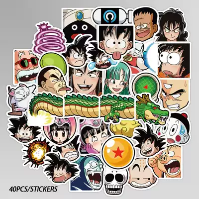 40 mini cartoon anime Dragon Ball phone stickers notebook computer ipad shell guitar water cup stickers