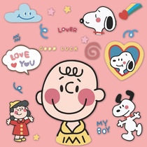 Cartoon Snoopy suitcase stickers laptop ipad mobile phone trolley case suitcase decoration stickers