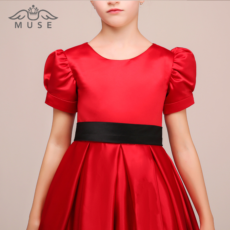 MUSE trẻ em mới ăn mặc công chúa váy cô gái hiệu suất đàn piano váy công chúa váy sân khấu sàn catwalk máy chủ quần áo quần áo trẻ em xuất khẩu