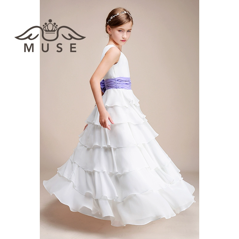 MUSE Children Dress Princess Dress Girl Flower Girl Wedding Dress Tutu Costume Piano Hosting Catwalk Dress - Váy trẻ em