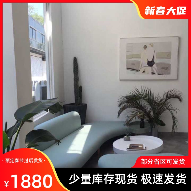 Nordic creative homestay simple special-shaped sofa Hall reception area Net red shop curved pebbles light luxury home