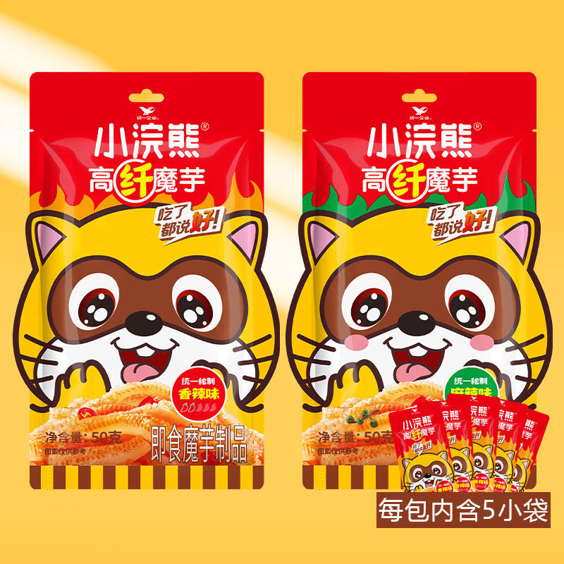 【统一小浣熊】高纤魔芋素毛肚400g