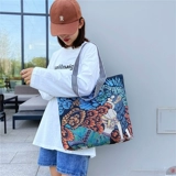 Шоппер, большая этническая сумка на одно плечо, тканевый мешок, этнический стиль