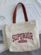Canvas Bag for Women, New Style Bag for Work and Commuting, Tote Bag, Fashionable Zipper Bag, College Student Class Tote Bag, School Bag