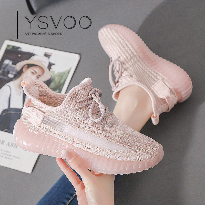 Ysvoo Soft-Soled Coconut Shoes for Women 2026 New Spring and Summer Lightweight Shock-Absorbing Mesh Breathable Sports Casual Shoes