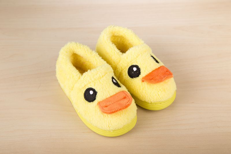 Chaussons enfants en suède pour hiver - semelle caoutchouc - Ref 1006128 Image 26