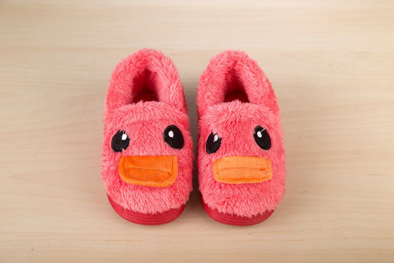 Chaussons enfants en suède pour hiver - semelle caoutchouc - Ref 1006128 Image 11