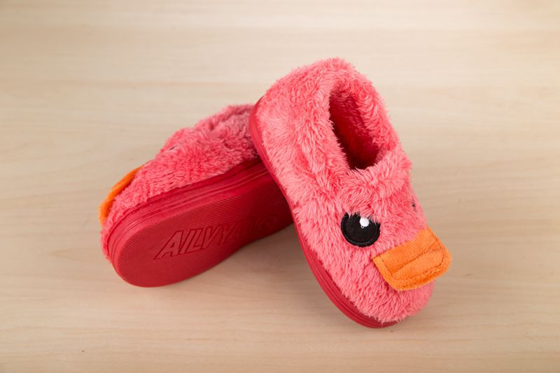 Chaussons enfants en suède pour hiver - semelle caoutchouc - Ref 1006128 Image 12