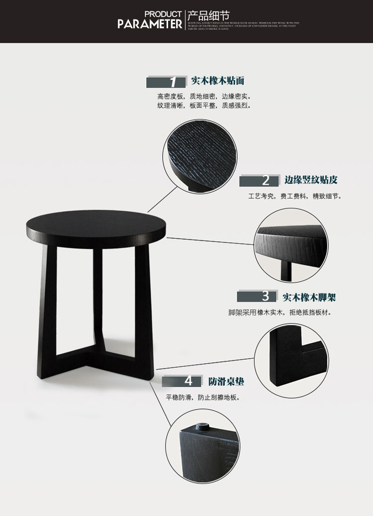 Nhà máy trực tiếp đơn giản góc gỗ vài bàn cà phê nhỏ phòng khách sofa bên nhỏ bàn tròn sáng tạo nội thất sắc nét bàn cà phê - Bàn trà bàn trà nhật