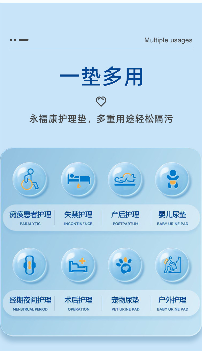 永福康孕产妇产褥垫产后专用医用护理垫一次性床单垫隔尿垫月经垫 — 22