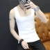 Liền mạch và vô biên nam chất rắn cotton Slim vest skinny thể thao thể thao chạm đáy mồ hôi vest nam công việc ba lỗ Lót